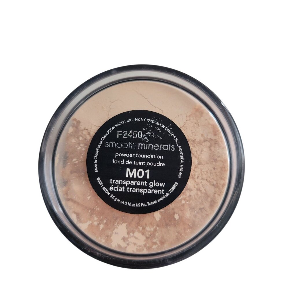 AVON Smooth Minerals Powder Foundation Transparent Glow M01 No Box SEALED